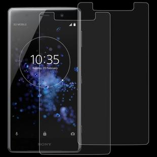 2 PCS 0.26mm 9H 2.5D Tempered Glass Film for Sony XZ2 Premium