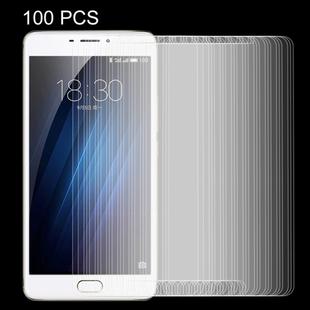 100 PCS for Meizu M3 Max / Meilan Max 0.26mm 9H Surface Hardness Explosion-proof Non-full Screen Tempered Glass Screen Film