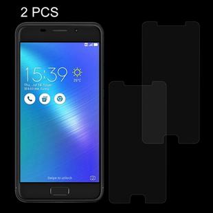 2 PCS for ASUS ZenFone 3s Max / ZC521TL 0.26mm 9H Surface Hardness Explosion-proof Non-full Screen Tempered Glass Screen Film