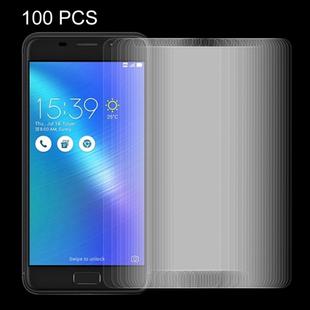 100 PCS for ASUS ZenFone 3s Max / ZC521TL 0.26mm 9H Surface Hardness Explosion-proof Non-full Screen Tempered Glass Screen Film