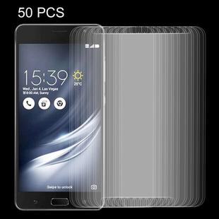 50 PCS for ASUS ZenFone AR / ZS571KL 0.26mm 9H Surface Hardness Explosion-proof Non-full Screen Tempered Glass Screen Film
