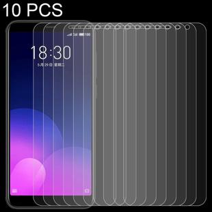 10 PCS 0.26mm 9H Surface Hardness 2.5D Full Screen Tempered Glass Film for Meizu M6T