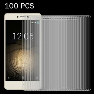 100 PCS for BQ Aquaris U Plus 0.26mm 9H Surface Hardness 2.5D Explosion-proof Tempered Glass Screen Film