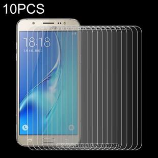 10 PCS 0.26mm 9H+ Surface Hardness 2.5D Explosion-proof Tempered Glass Film for Galaxy J7 / J700