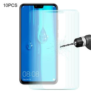10 PCS ENKAY Hat-prince 0.26mm 9H 2.5D Curved Edge Tempered Glass Film for Huawei Y9 (2019)