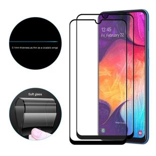 2 PCS ENKAY Hat-Prince 0.1mm Full Screen Cover Flexible Glass Tempered Protective Film for Galaxy A30