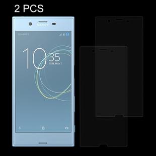 2 PCS for Sony Xperia XZs 0.26mm 9H Surface Hardness Explosion-proof Non-full Screen Tempered Glass Screen Film