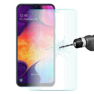 10 PCS ENKAY Hat-Prince 0.26mm 9H 2.5D Arc Edge Tempered Glass Protective Film for Galaxy A30