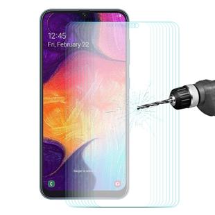 10 PCS ENKAY Hat-Prince 0.26mm 9H 2.5D Arc Edge Tempered Glass Protective Film for Galaxy A50