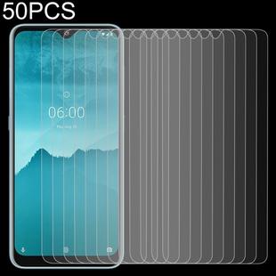 50 PCS For Nokia 6.2 2.5D Non-Full Screen Tempered Glass Film