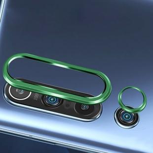For Xiaomi Mi 10 Pro 0.3mm 9D 9H Rear Camera Lens Tempered Glass Film  + Lens Ring Frame (Green)