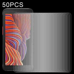 For Samsung Galaxy Xcover 5 50 PCS 0.26mm 9H Surface Hardness 2.5D Explosion-proof Tempered Glass Non-full Screen Film