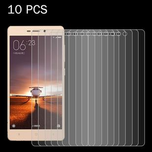 10 PCS for Xiaomi Redmi 3 & 3S 0.26mm 9H Surface Hardness 2.5D Explosion-proof Tempered Glass Screen Film