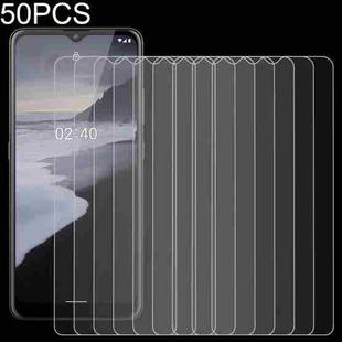 For Nokia 2.4 50 PCS 0.26mm 9H 2.5D Tempered Glass Film