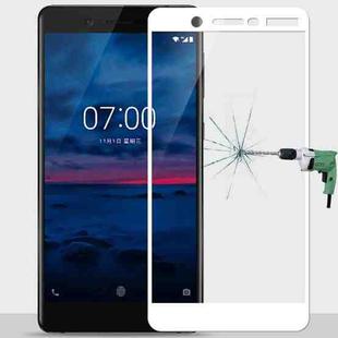 MOFI for Nokia 7 9H Surface Hardness 2.5D Arc Edge Full Screen Tempered Glass Film Screen Protector (White)