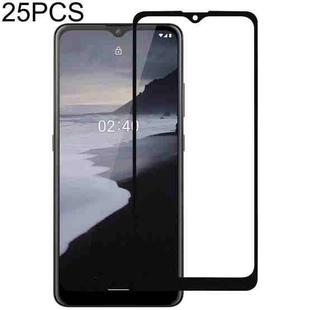 For Nokia 2.4 25 PCS Full Glue Full Cover Screen Protector Tempered Glass Film