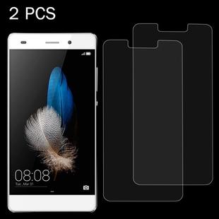 2 PCS for Huawei P8 Lite (2017) 0.26mm 9H Surface Hardness Explosion-proof Non-full Screen Tempered Glass Screen Film