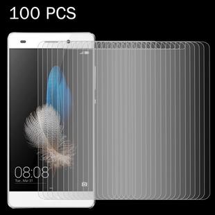 100 PCS for Huawei P8 Lite (2017) 0.26mm 9H Surface Hardness Explosion-proof Non-full Screen Tempered Glass Screen Film