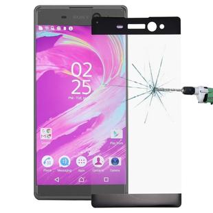 For Sony Xperia XA Ultra 0.26mm 9H Surface Hardness Explosion-proof Colorized Silk-screen Tempered Glass Full Screen Film(Black)