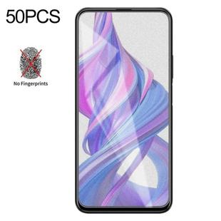 50 PCS Non-Full Matte Frosted Tempered Glass Film for Huawei Honor 9X / 9X Pro, No Retail Package