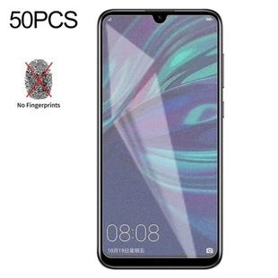 50 PCS Non-Full Matte Frosted Tempered Glass Film for Huawei Enjoy 9, No Retail Package