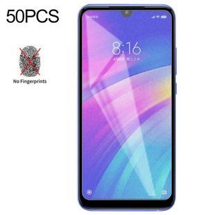 50 PCS Non-Full Matte Frosted Tempered Glass Film for Xiaomi Redmi 7, No Retail Package
