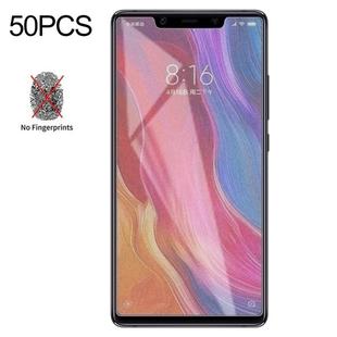 50 PCS Non-Full Matte Frosted Tempered Glass Film for Xiaomi Mi 8 SE, No Retail Package