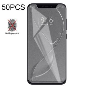50 PCS Non-Full Matte Frosted Tempered Glass Film for Xiaomi Mi 8 Explorer, No Retail Package