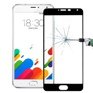 For Meizu  Metal 0.26mm 9H Surface Hardness Explosion-proof Silk-screen Tempered Glass Full Screen Film(Black)