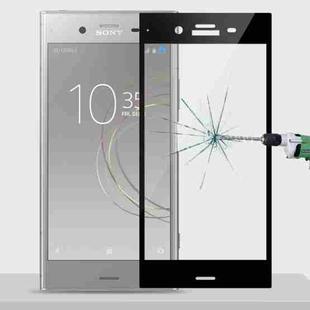 MOFI for Sony Xperia XZ1 Full Screen 9H Hardness 2.5D Explosion-proof Tempered Glass Screen Film (Black)