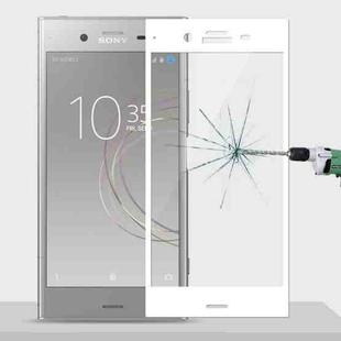 MOFI for Sony Xperia XZ1 Full Screen 9H Hardness 2.5D Explosion-proof Tempered Glass Screen Film (White)
