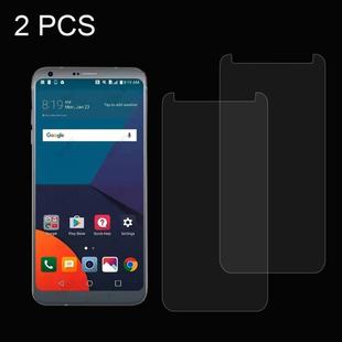 2 PCS for LG G6 0.26mm 9H Surface Hardness Explosion-proof Non-full Screen Tempered Glass Screen Film