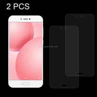 2 PCS for Xiaomi Mi 5c 0.26mm 9H Surface Hardness Explosion-proof Non-full Screen Tempered Glass Screen Film