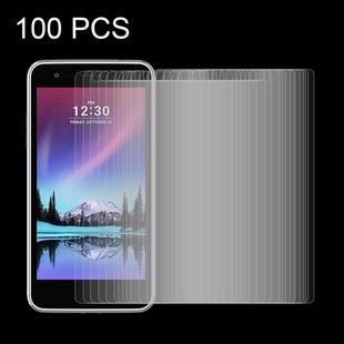 100 PCS for LG K4 (2017) 0.26mm 9H Surface Hardness Explosion-proof Tempered Glass Screen Film