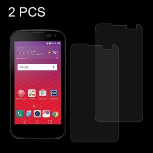 2 PCS for LG K3 (2017) 0.26mm 9H Surface Hardness Explosion-proof Non-full Screen Tempered Glass Screen Film