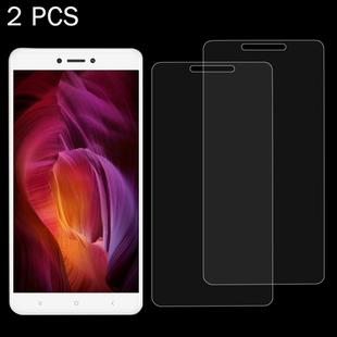 2 PCS for Xiaomi Redmi Note 4X 0.26mm 9H Surface Hardness Explosion-proof Tempered Glass Screen Film