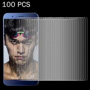 100 PCS for Huawei Honor V9 0.26mm 9H Surface Hardness Explosion-proof Non-full Screen Tempered Glass Screen Film