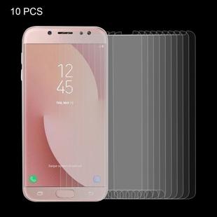 10 PCS for Galaxy J7 (2017) (US Version) 0.3mm 9H Surface Hardness 2.5D Explosion-proof Non-full Screen Tempered Glass Screen Film