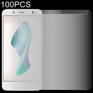100 PCS 0.26mm 9H 2.5D Tempered Glass Film for BQ Aquaris VS Plus