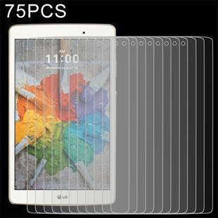 75 PCS 0.3mm 9H Full Screen Tempered Glass Film for LG G Pad X 8.0