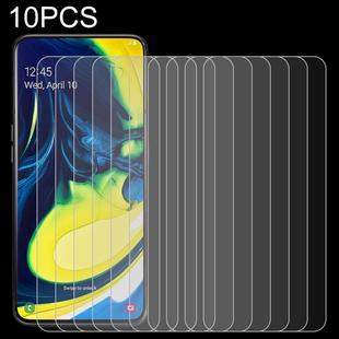 10 PCS 0.26mm 9H 2.5D Tempered Glass Film for Galaxy A80/A90