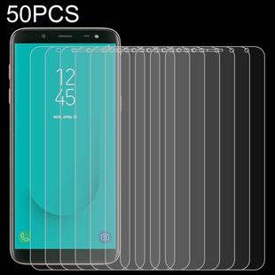 50 PCS 0.26mm 9H 2.5D Tempered Glass Film for Galaxy J6, No Retail Package