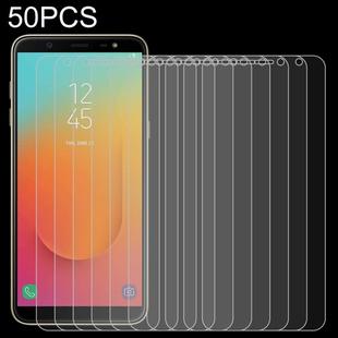 50 PCS 0.26mm 9H 2.5D Tempered Glass Film for Galaxy J8+, No Retail Package