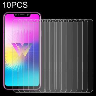 10 PCS 0.26mm 9H 2.5D Tempered Glass Film for LG W10