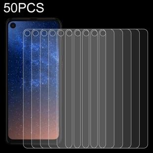 50 PCS 0.26mm 9H 2.5D Tempered Glass Film for Motorola Moto P50, No Retail Package