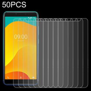 50 PCS 0.26mm 9H 2.5D Tempered Glass Film for Wiko Sunny4 Plus, No Retail Package