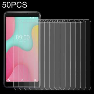 50 PCS 0.26mm 9H 2.5D Tempered Glass Film for Wiko Y60, No Retail Package