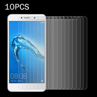 10 PCS for  Huawei Y7 0.3mm 9H Surface Hardness 2.5D Explosion-proof Non-full Screen Tempered Glass Screen Film