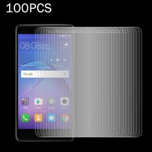 100 PCS for  Huawei Y3 2017 0.3mm 9H Surface Hardness 2.5D Explosion-proof Full Screen Tempered Glass Screen Film