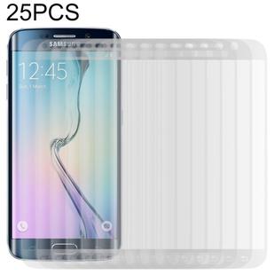 25 PCS For Galaxy S6 Edge 0.2mm 9H Surface Hardness 3D Curved Surface Full Screen Cover Explosion-proof Tempered Glass Film (Transparent)